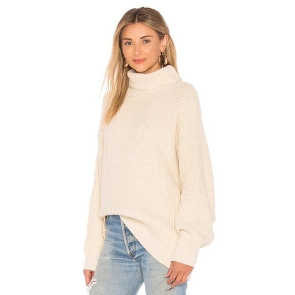 NEW FREE PEOPLE new Swim Too Deep COTTON blend slouchy Sweater 1225 - Picture 7 of 8